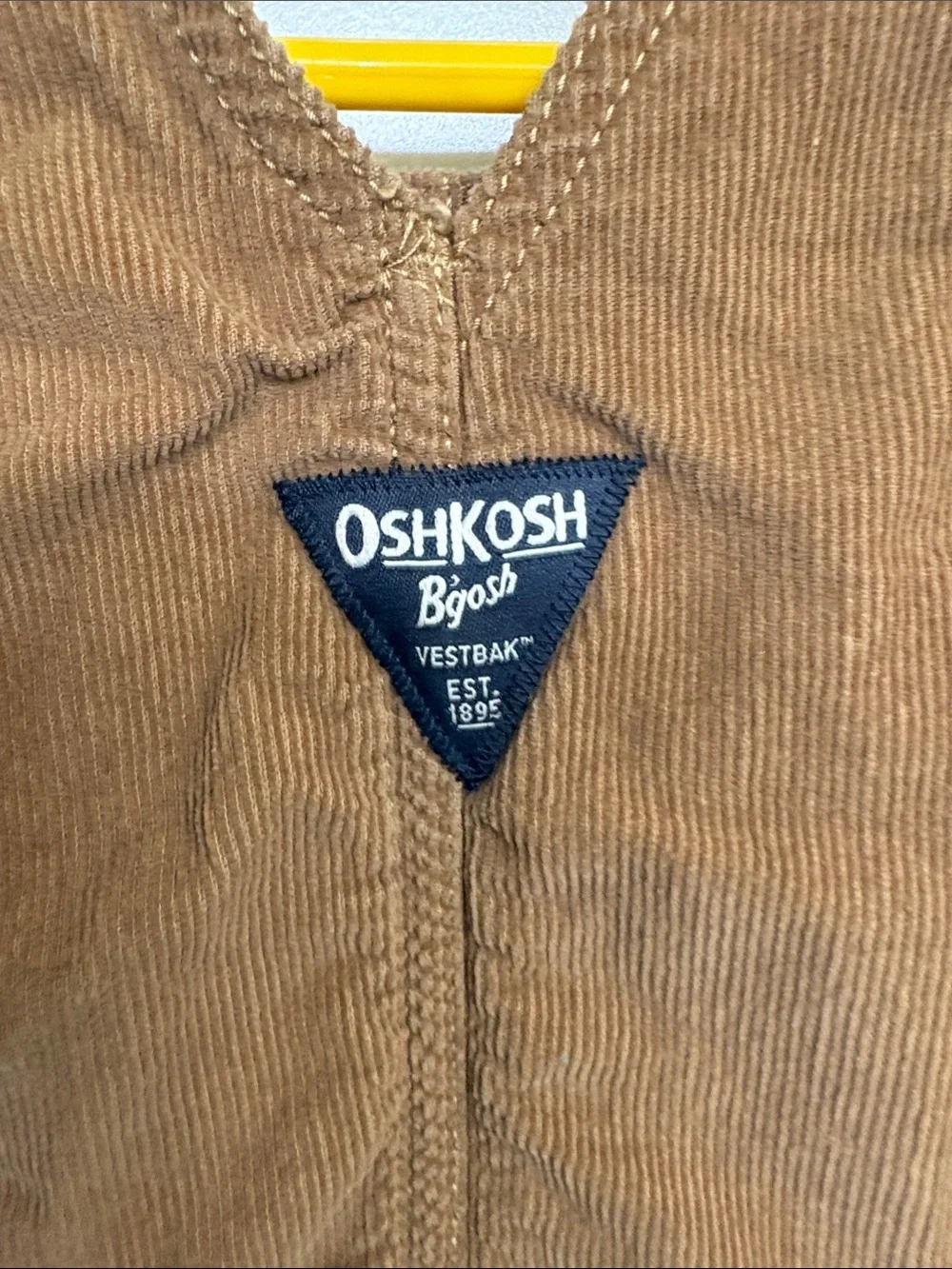 OshKosh B'gosh Tan Brown Corduroy Kids Overalls‎